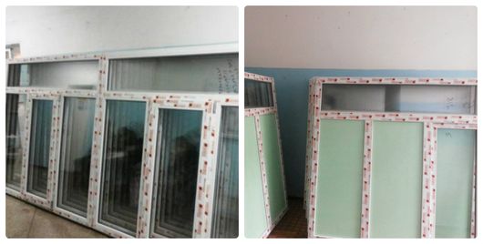 В Горловку поступила новая партия из 117-ти пластиковых окон для остекления помещений поликлиники № 1