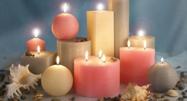 Покупка декоративных свечей