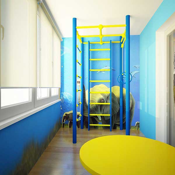 Как перестроить лоджию в спортивный уголок?