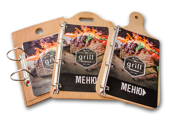 Заказать меню или барную карту на сайте изготовление