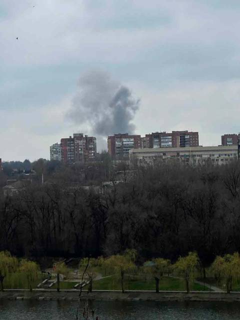 Обстрел Калининского района Донецка