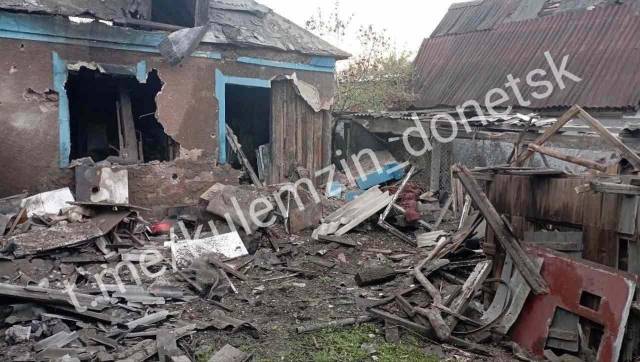 Последствия обстрела пос. Северный Куйбышевского района: ул. Щедрина.