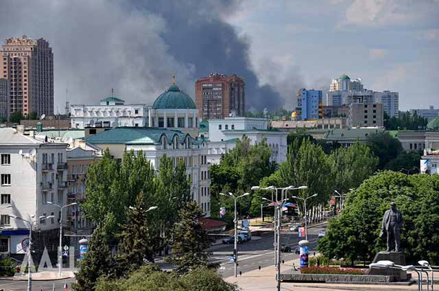 Обстрел Калининского и Ворошиловского района Донецка 26.05.2023