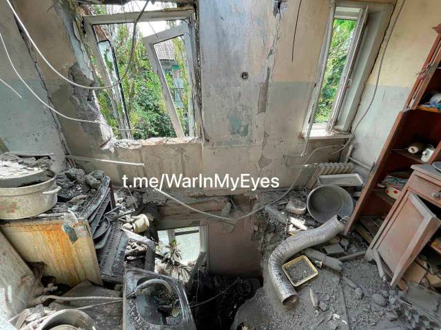 Обстрел Киевского района Донецка за 28 июля 2023