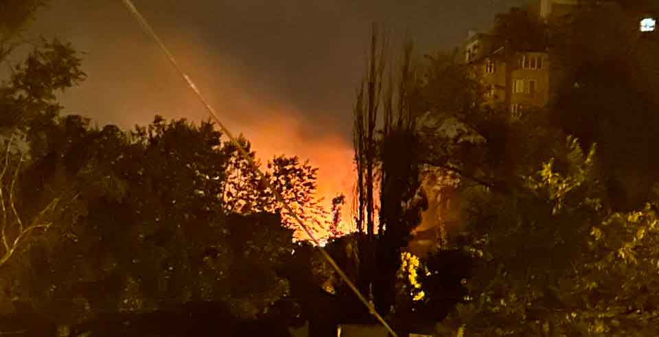 Обстрел Донецка вечером 5 августа 2023