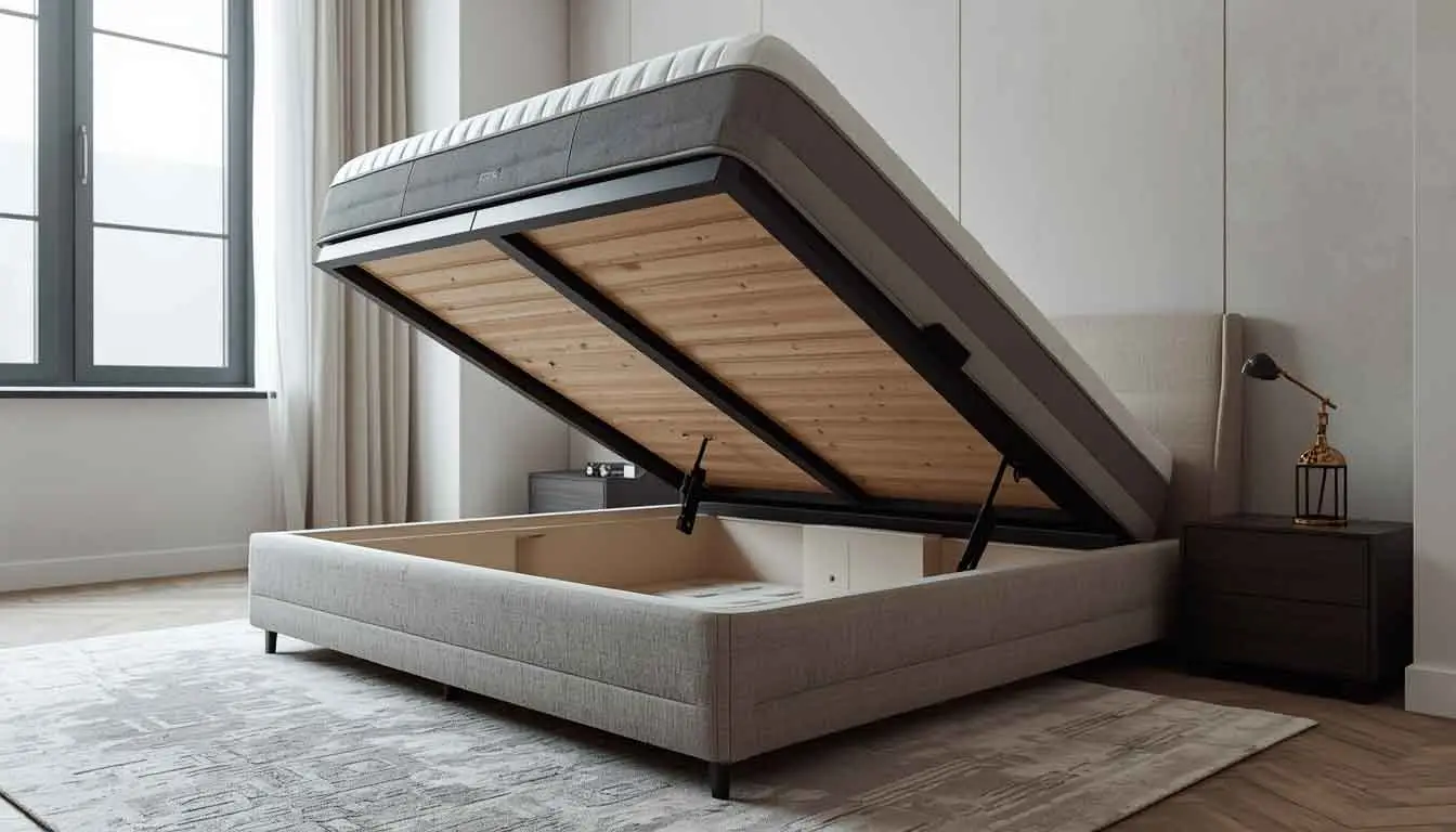 Какую кровать на заказ выбрать для спальни: с подъёмным механизмом или с ящиками